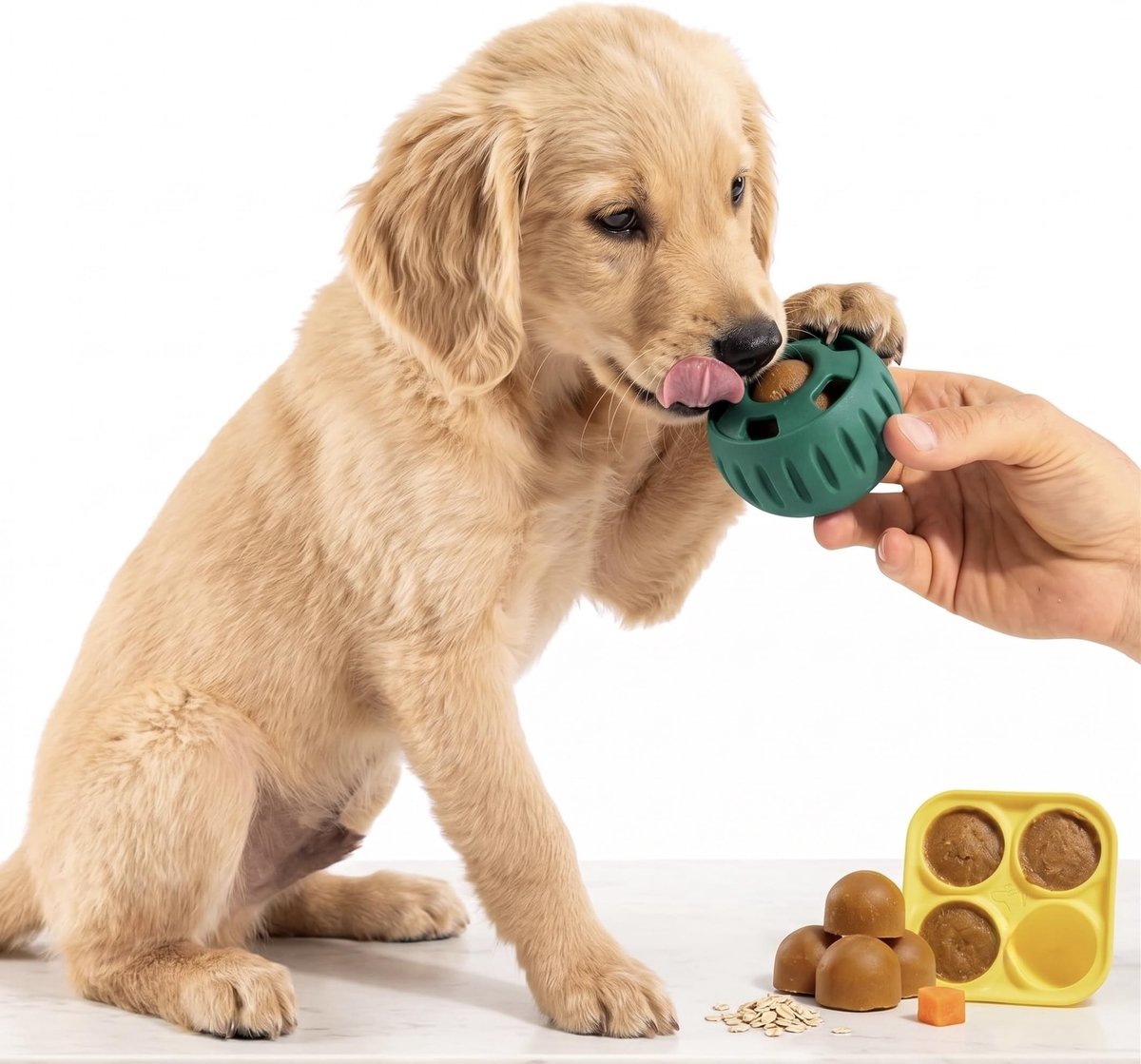 Omgoods - Hondensnoepspeelgoed van natuurlijk rubber, duurzaam en anti-stress