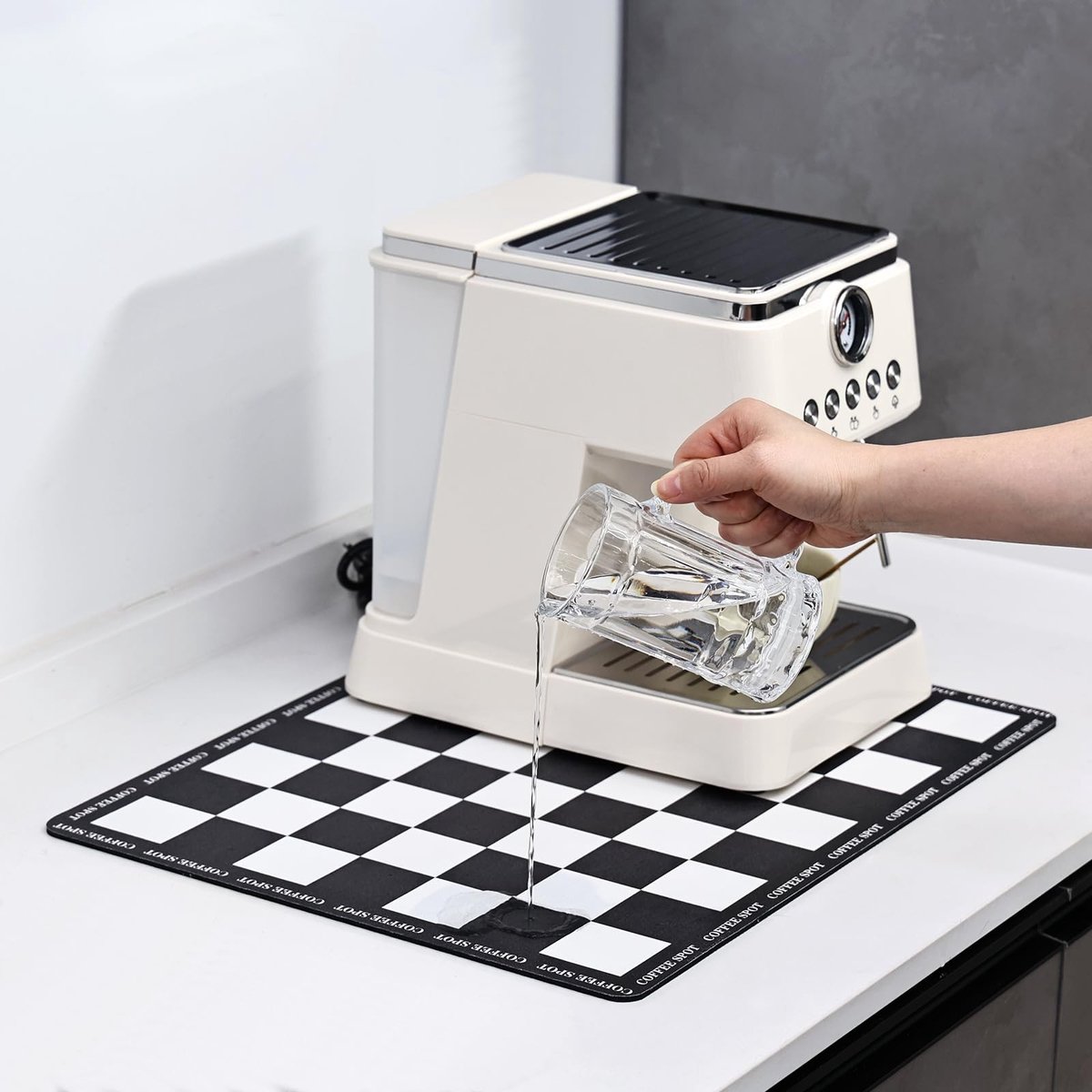 Omgoods - Drip Mat voor Koffiezetapparaat - 30 x 40 cm, Absorberende Droogmat