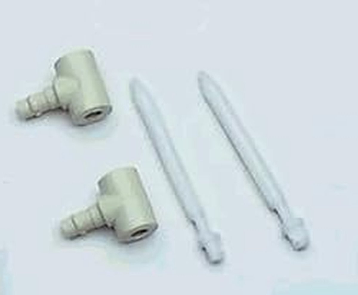 Scharnierset Toiletbril - Toiletbril Onderdelen - Reparatie Toilet - Specifiek Model - 21 g - Wit