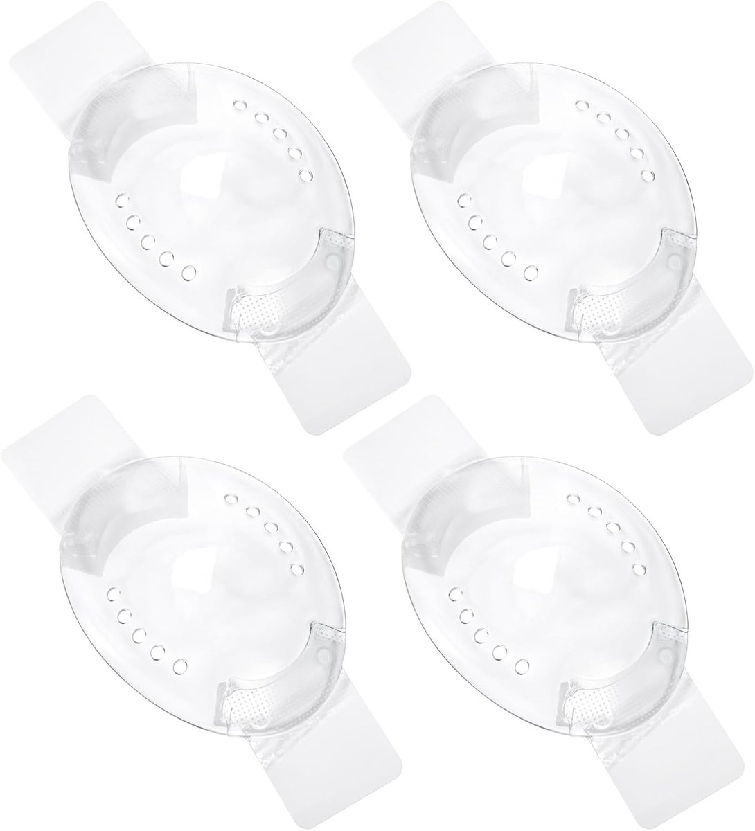 4 stuks oogschild - doorzichtig plastic oogschild na cataractoperatie patch met klein gaatje, ademend voor na operatie