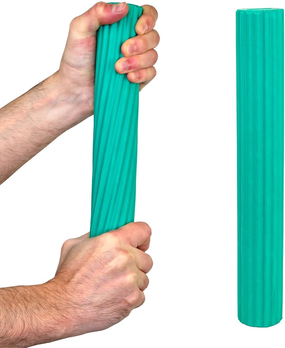 Handoefenapparaat Twist-n-Bend - vingerversterker CanDo flexibele oefenstaaf, trainingsstaaf, groen (medium), 30 cm, 10-1513