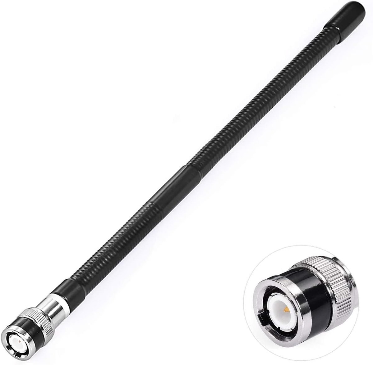 CB Antenne 27 MHz BNC Mannelijke Connector Zachte Zweep Draagbare Compatibel met Draagbare Handheld CB Radio Mobiele Politie Scanner