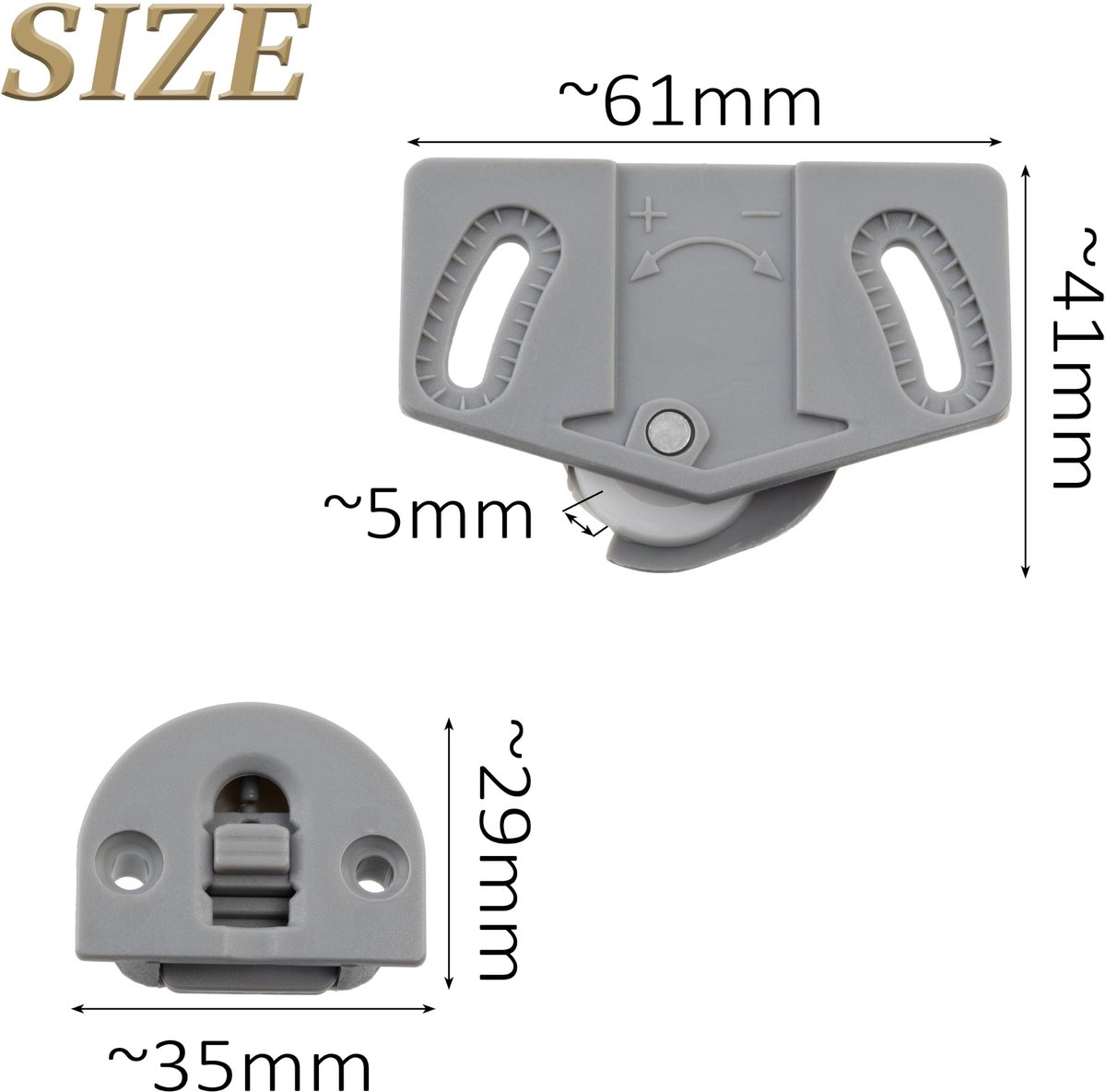Omgoods - Set van 2 Rolsets voor Schuifdeuren van Meubels