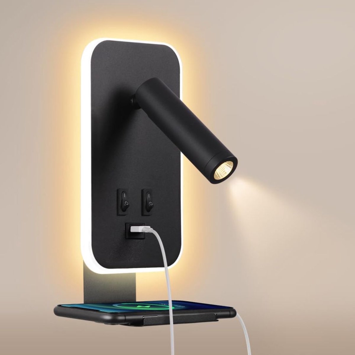Zavio® Bedlampjes Hoofdbord - Leeslampjes - Bedlamp Slaapkamer Volwassenen