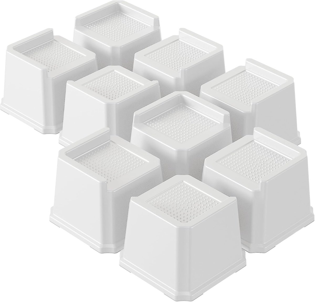 Bedverhogers 7,6 cm zwaar uitgevoerd 9 stuks grote meubelverhogers