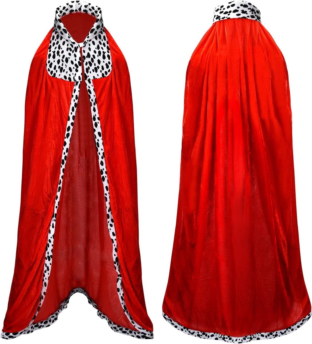 Prinselijke Rode Mantel met Kap voor Volwassenen - Perfect voor Halloween, Carnaval en Middeleeuwse Kostuums