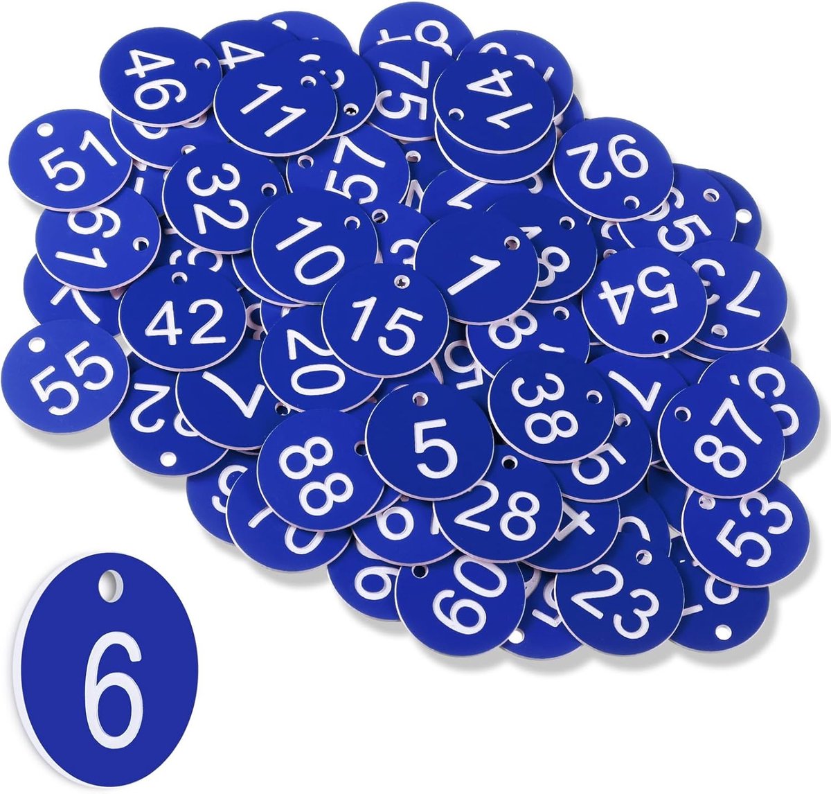1-100 plastic tafelnummers sleutelnummer garderobe tags waterdichte