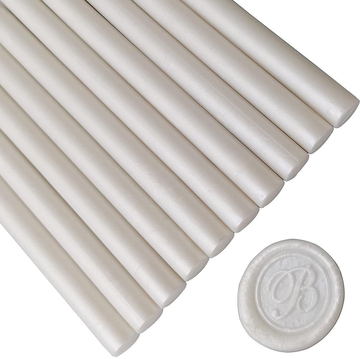 10 stuks parelwitte afdichtingswax sticks voor waszegel stempel