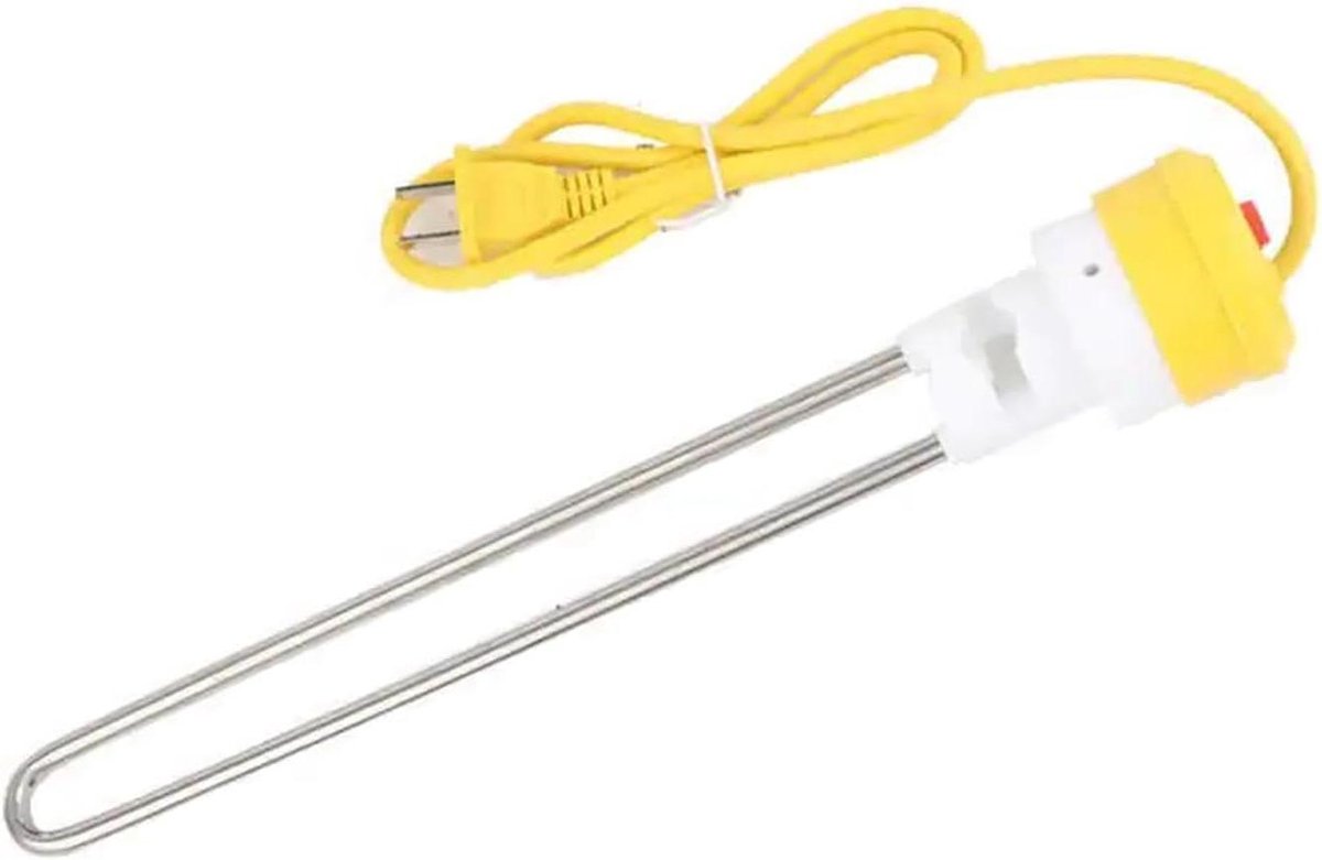 Waterverwarmer - Dompelboiler Verwarmer - Water Verwarmen - Automatische Uitschakeling - 1.2m Lengte - Geel