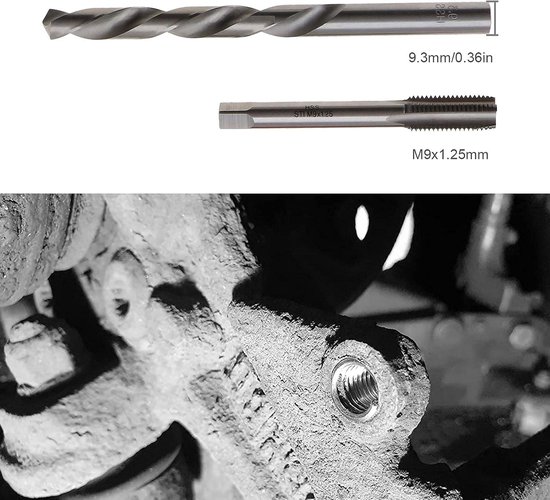 M9 Draad Reparatieset M9 x 1.25m — afbeelding 2