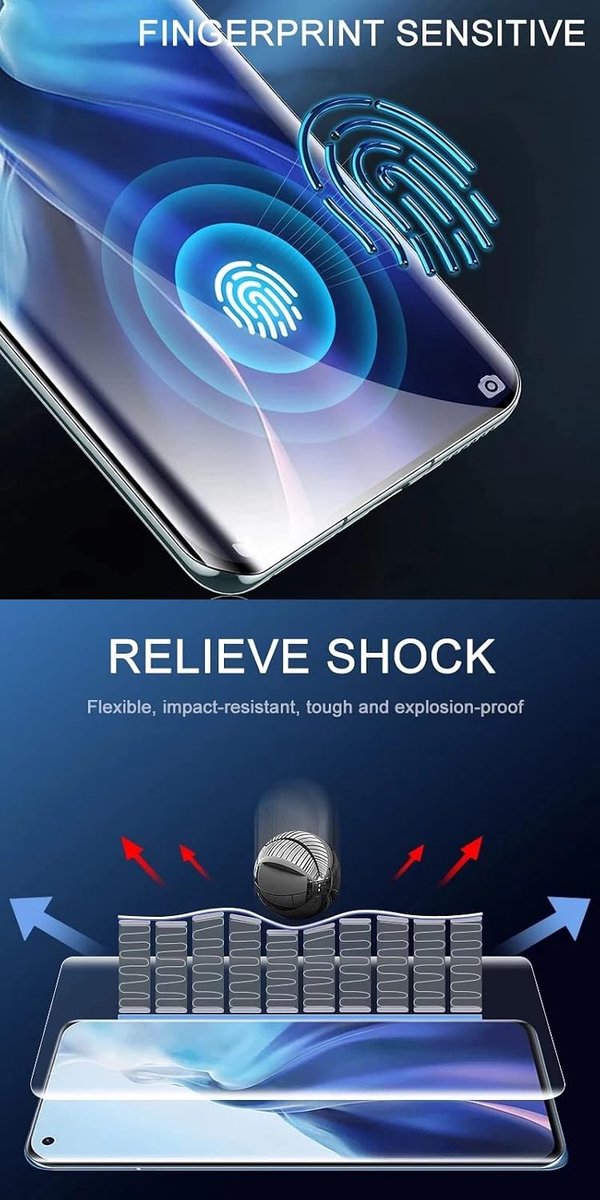 2pcs Hydrogel Film voor Samsung Galaxy S9+ Plus G965F 6.2" | Flexibele Gelfilm met Hoge Gevoeligheid Schermbeschermer Explosiebewijs HD TPU Display Vingerafdruk-ontgrendeld