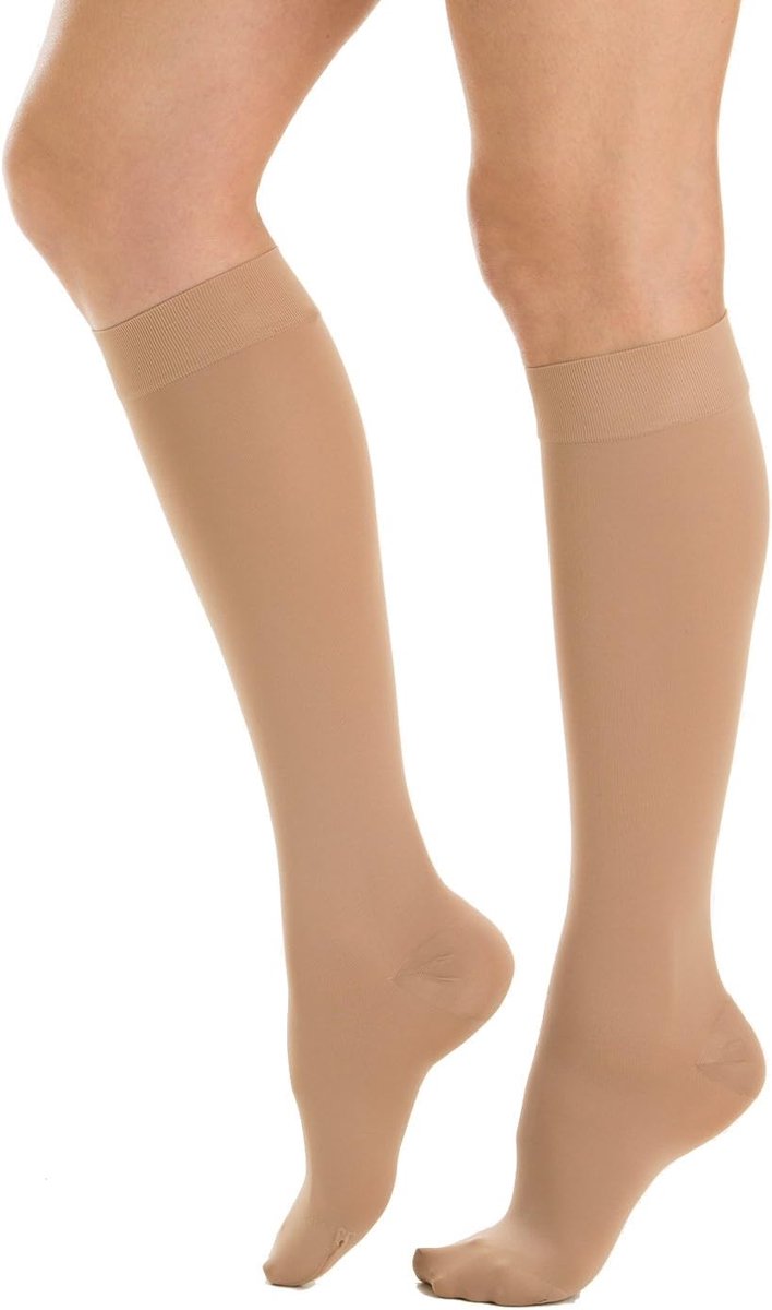 M1050 Katoenen medische compressiekniekousen - Klasse 1 (15-21 mmHg)