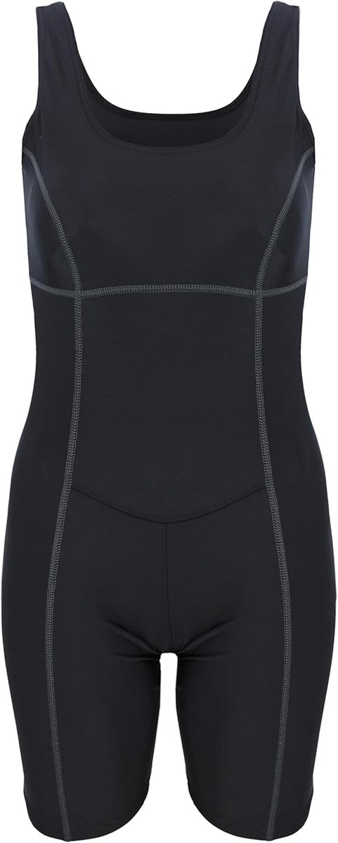 Dames Badpak met Been Shortybadpak Gesloten Rug