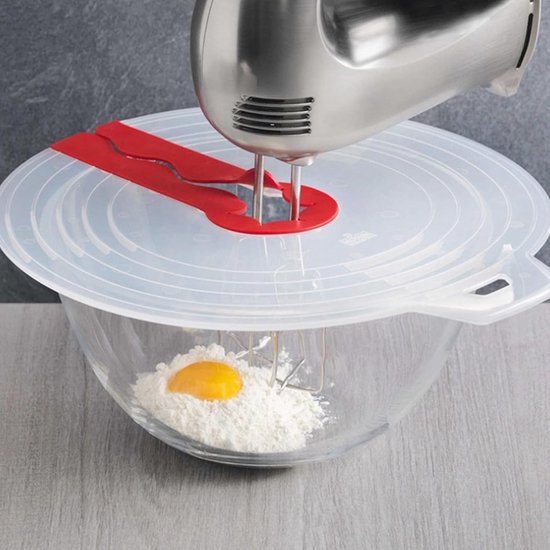 Mengkom Spatdeksel - Keuken Accessoire - Koken en Bakken - Universele Pasvorm - 34 x 31 cm - Transparant — afbeelding 5