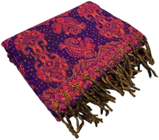 YogaStyles Meditatiedeken - 126 - Rood & Paars van YogaStyles — afbeelding 5