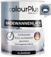 ColourPlus Paint and more BA10002 badkuip lak - emaille verf 750 ml creme wit hoogglans - waterbestendig en krasvast
