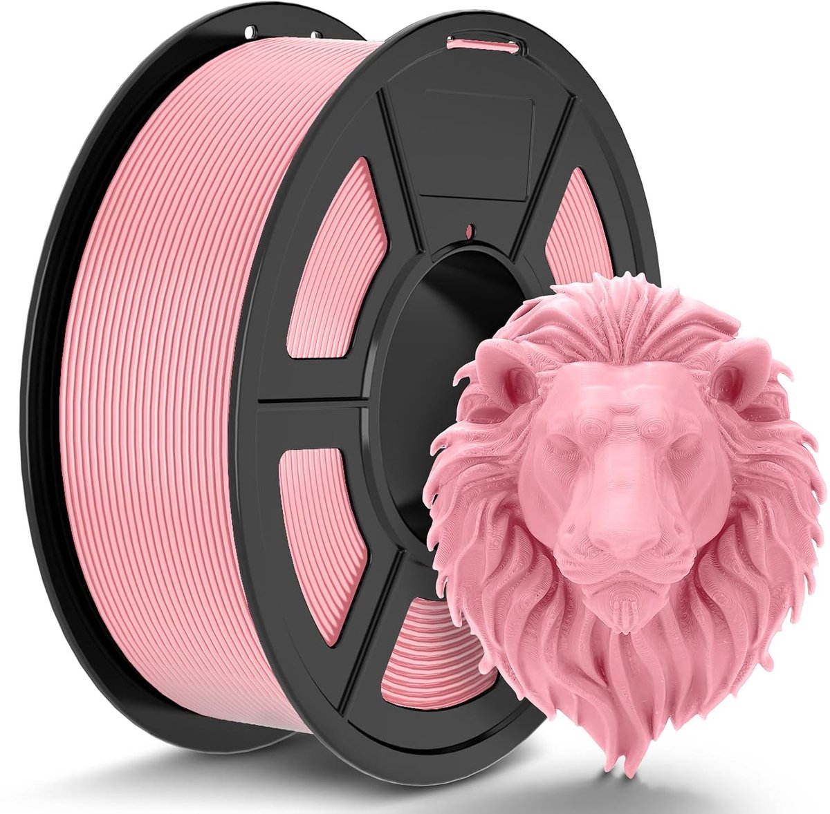 PLA-filament 1,75, 1 kg, kersenroze, filament voor 3D-printers, maatnauwkeurigheid +/- 0,02 mm, voor de meeste 3D-printers, brede compatibiliteit en kleurkeuze