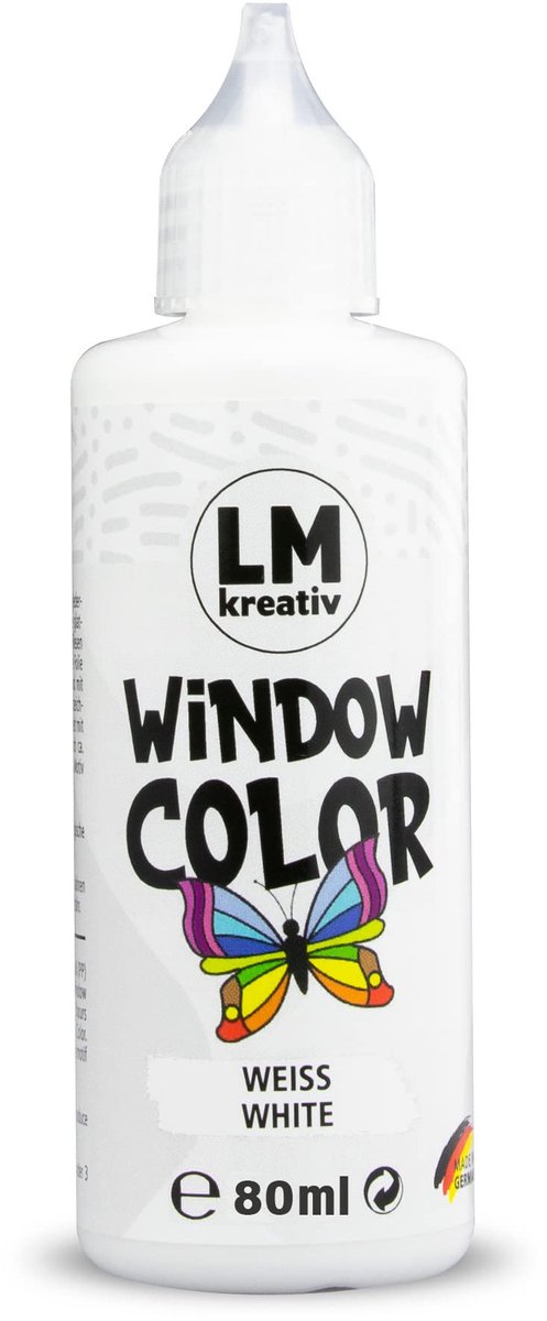 LM Window Color - raamverf - 80 ml - wit - oplosmiddelvrij en afpelbaar