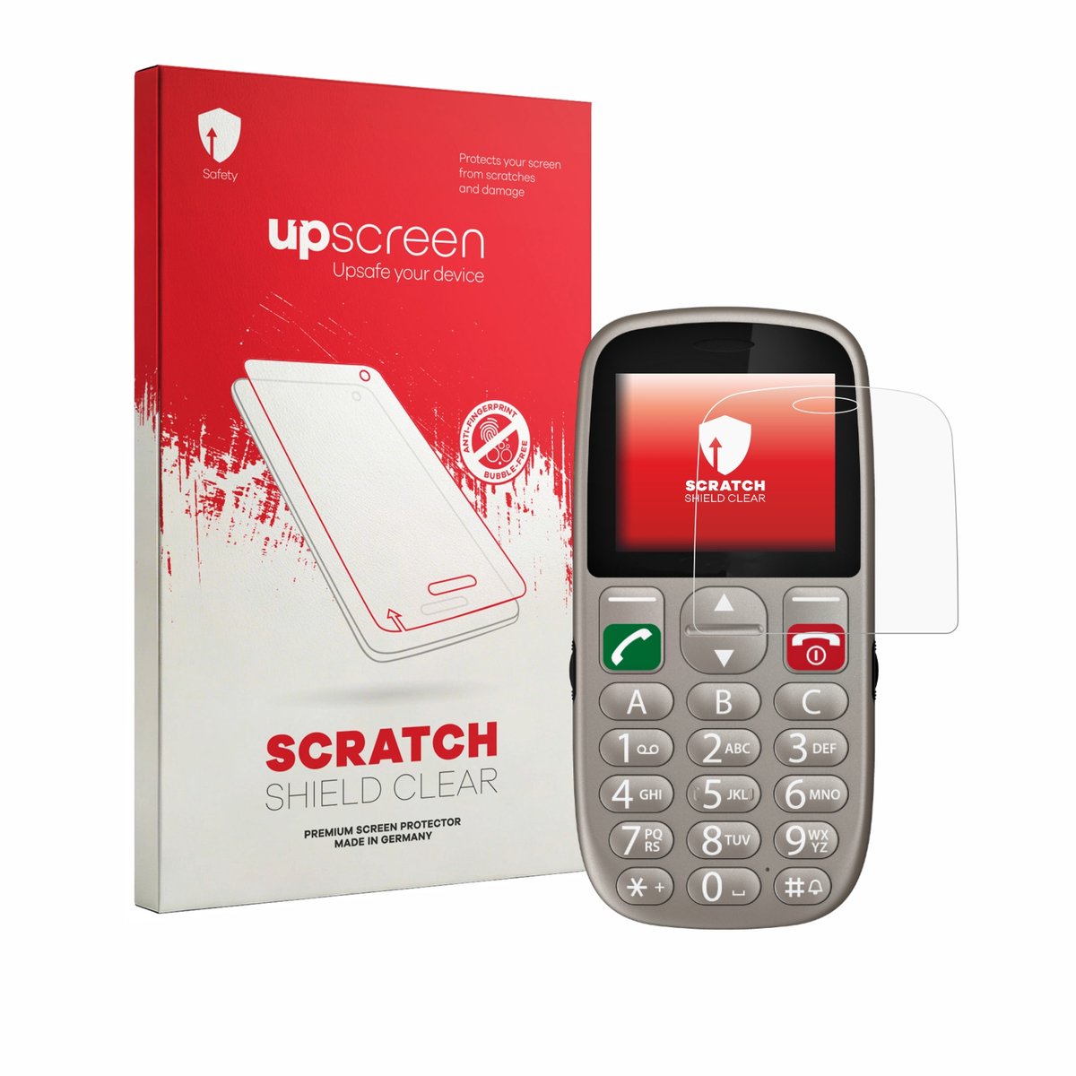 upscreen - Screenprotector voor Gigaset GL395 - Folie Beschermfolie transparant