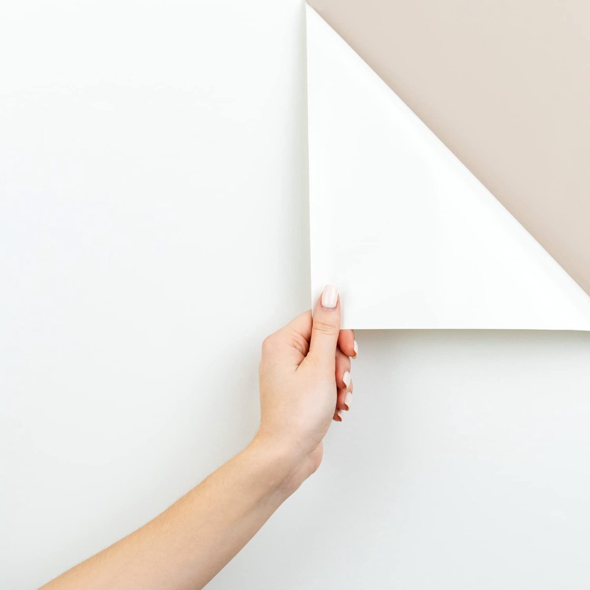 SnelShoppen - Plakfolie voor meubels wit 75 x 200 cm - Zelfklevende meubelfolie mat voor keuken, woonkamer, kinderkamer en gladde oppervlakken - zonde