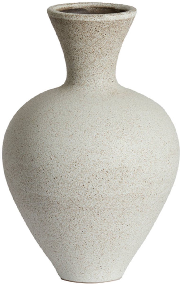 Light&living Vaas deco Ø25x38,5 cm SULMONA keramiek mat crème