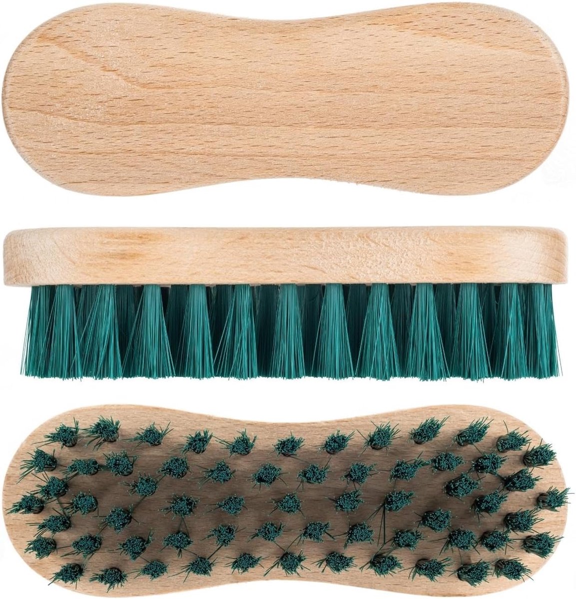 SnelShoppen - Handmatige Kledingborstel met Stevige Borstels en Houten Handvat - Perfect voor Zachte Kleding, Jassen en Kostuums - 2 Stuks