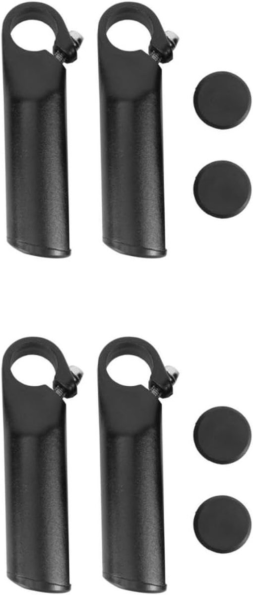 Fiets Stuurdoppen - Racefiets Handvatten - Comfortabel Fietsen - Lichtgewicht Aluminium - 22.2 mm - Zwart