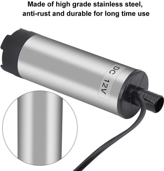 Allecto - Electric Fuel Transport Pump - Diesel Water Oil Pomp - 51 mm - Classic - 12 Volt - 30 Liter Per Minuut - Voor Professioneel Gebruik van Merkloos — afbeelding 2