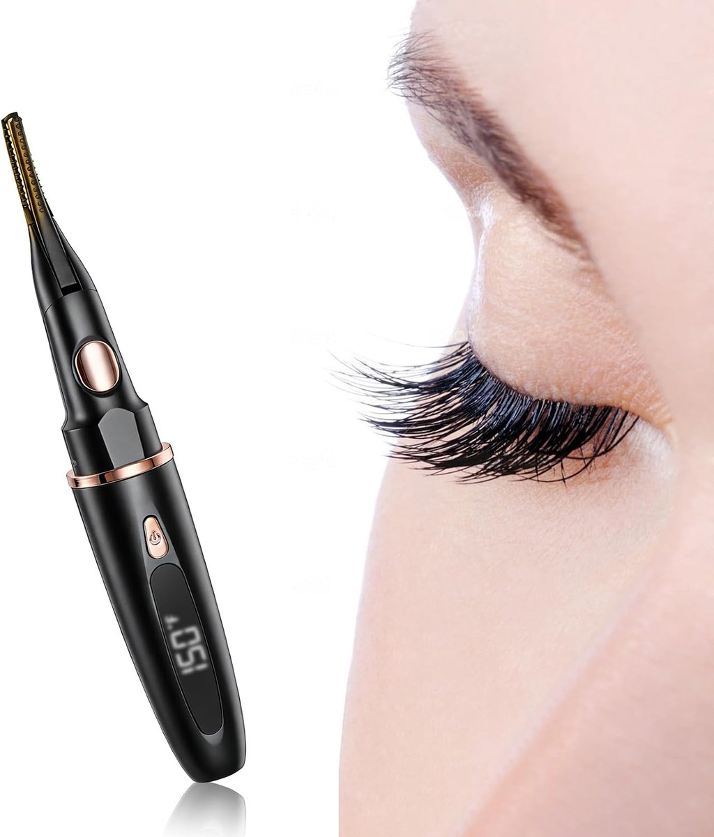 Thijox - Elektrische Wimpertang Beheizbar met 3 Temperatuurstanden, Oplaadbare Wimperkruller via USB-C, Voor Natuurlijke Make-up en Langdurige Krullen