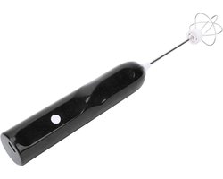 Oplaadbare Melkopschuimer - Drankmixer Koffie Accessoire - Koffie Maken - 2 Opzetstukken - 19 x 10 x 5 cm - Zwart
