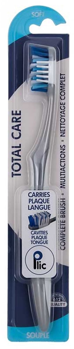Plic Dental Total Care Zachte Tandenborstel (Kleur : Grijs)