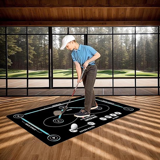 Voetbal Training Mat - Dribbel Pad - Voetbal Vaardigheden Verbeteren - Antislip Oefenoppervlak - 80 x 120 cm - Grijs — afbeelding 3