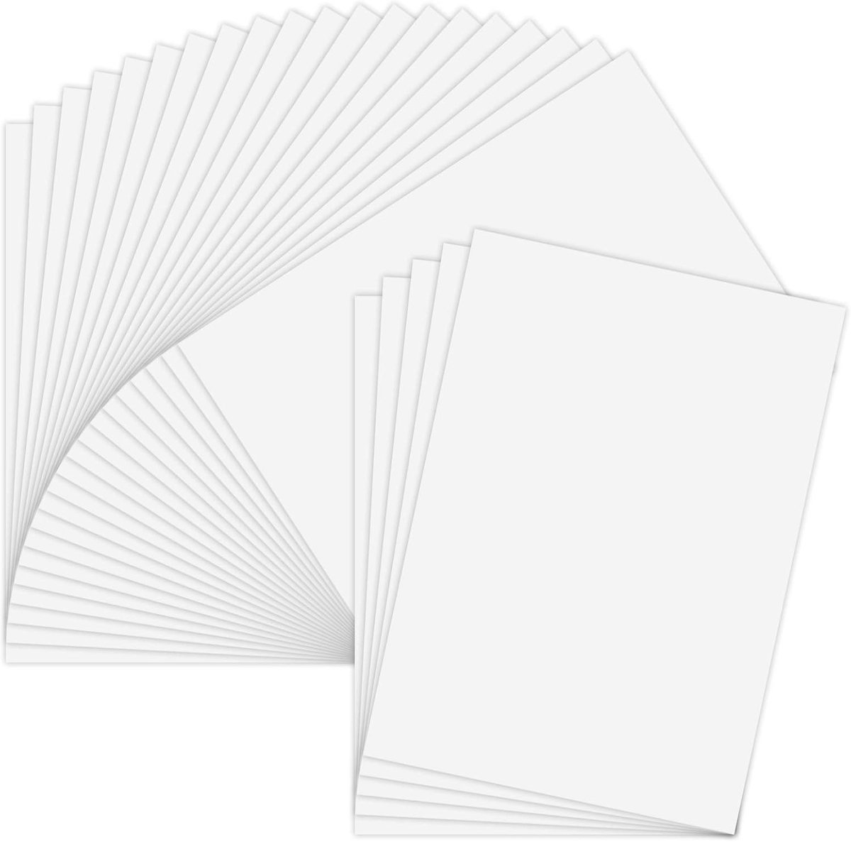 SnelShoppen - 25 Stuks Vinyl Zelfklevend Stickerpapier A4 Waterproof Matte Wit voor Laser en Inkjet Printer - Perfect voor Hobby, Creativiteit en Orga