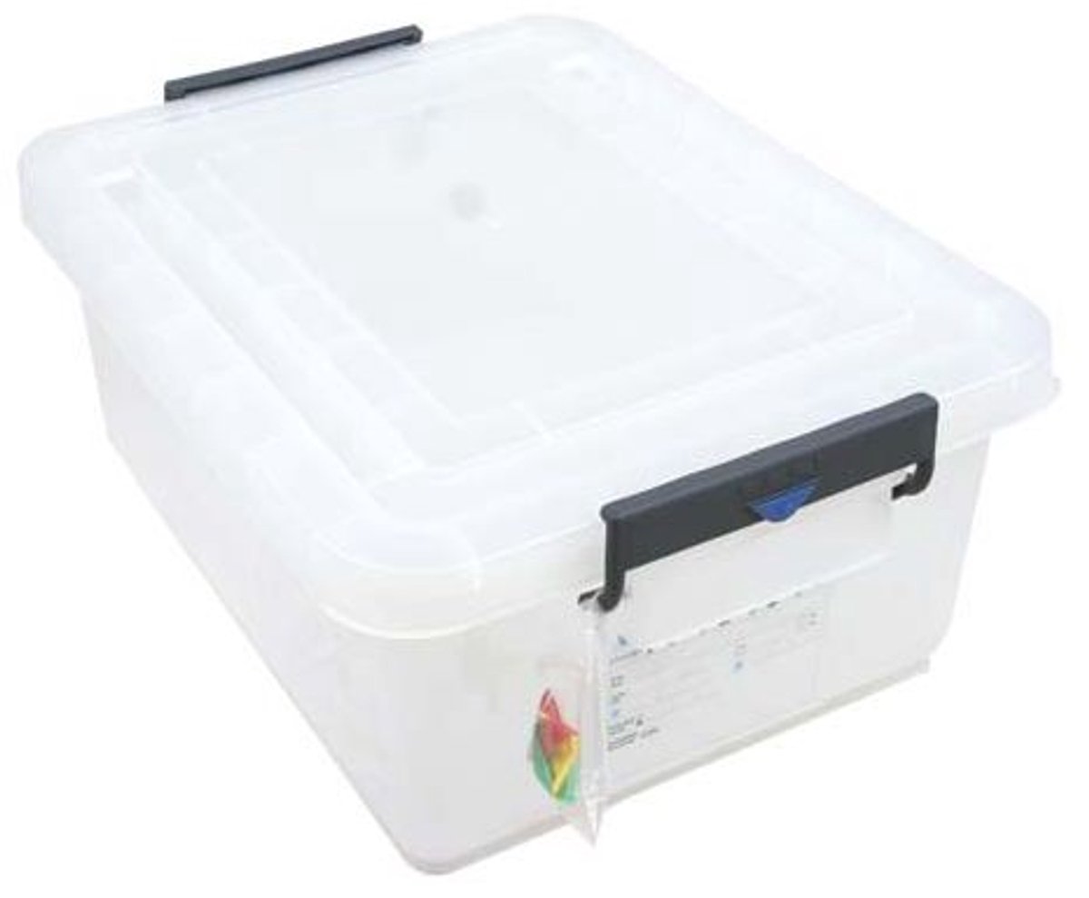 Opbergbak 40liter M.deksel Transparant 5 A545