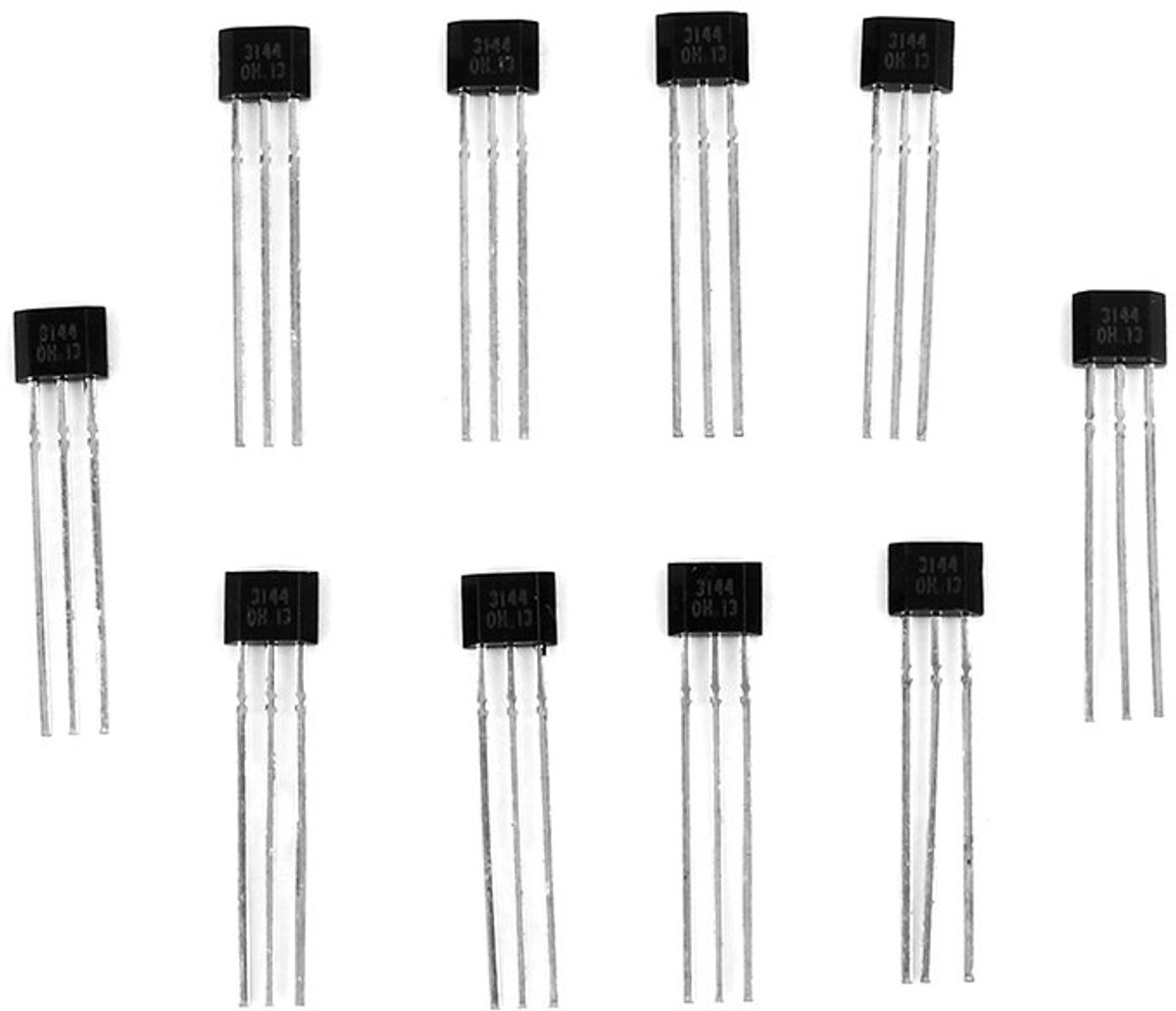 Hall-schakelaar, A3144 3144E OH3144E Magnetische kleine gevoelige Hall-effectsensor, elektronische speelgoedsportuitrusting voor automotive