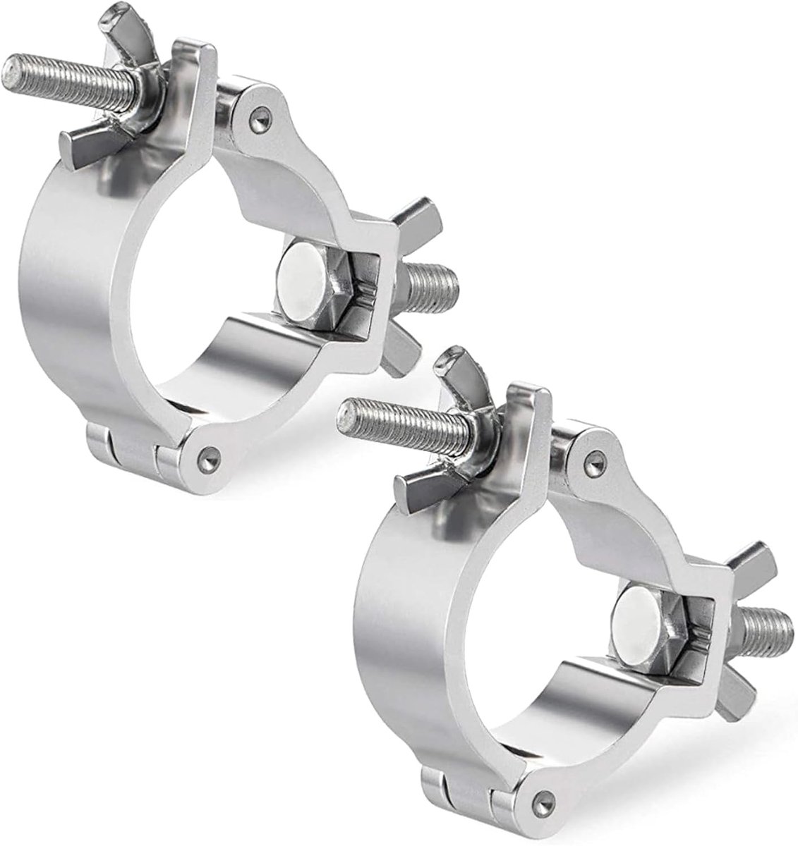 25-30 mm dwarsklemmen, podiumverlichting haken klem O-klemhouder met 100 kg laadcapaciteit, verlichtingsaccessoires voor beweegbare podiumlampen schijnwerpers (2 stuks)