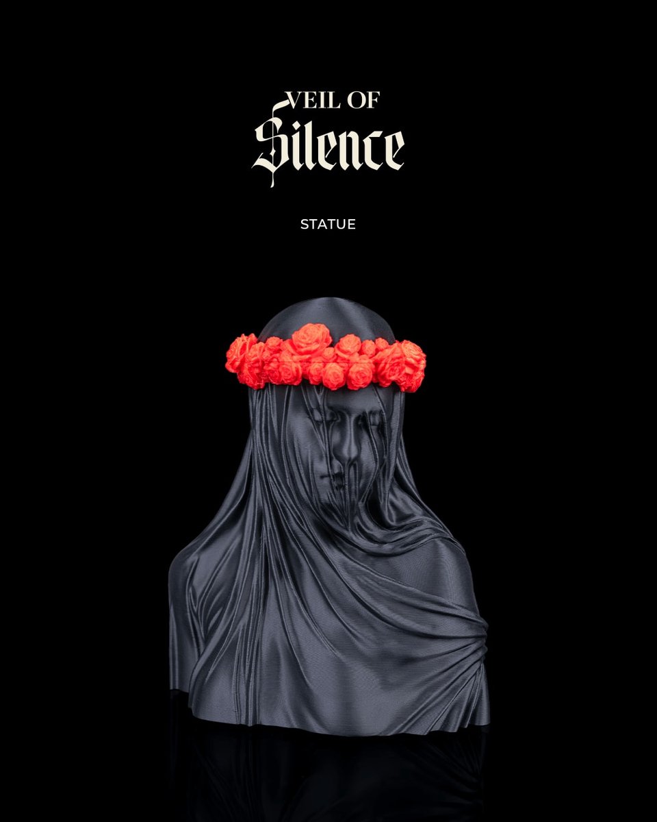 Veil of Silence - Dark decor interieuraccessoire - Decoratief statement item - decoratiemodel, architectuur decoratie, woonaccessoire, beeldje, display model, bureau decoratie