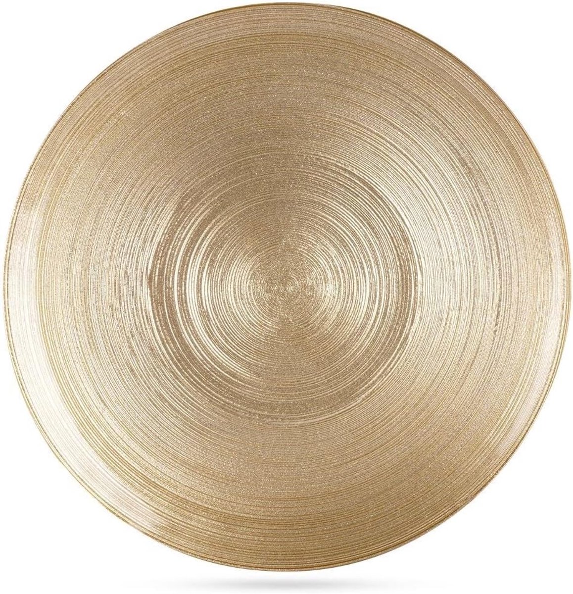 Platte borden, platte platte borden, van glas, goud, 28 cm
