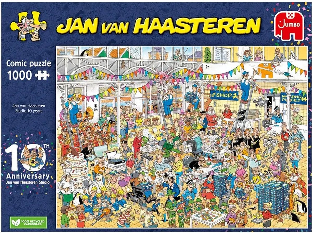 Jan Van Haasteren - JVH Studio 10 jaar - 1000 Stukjes puzzel - Legpuzzel — afbeelding 5