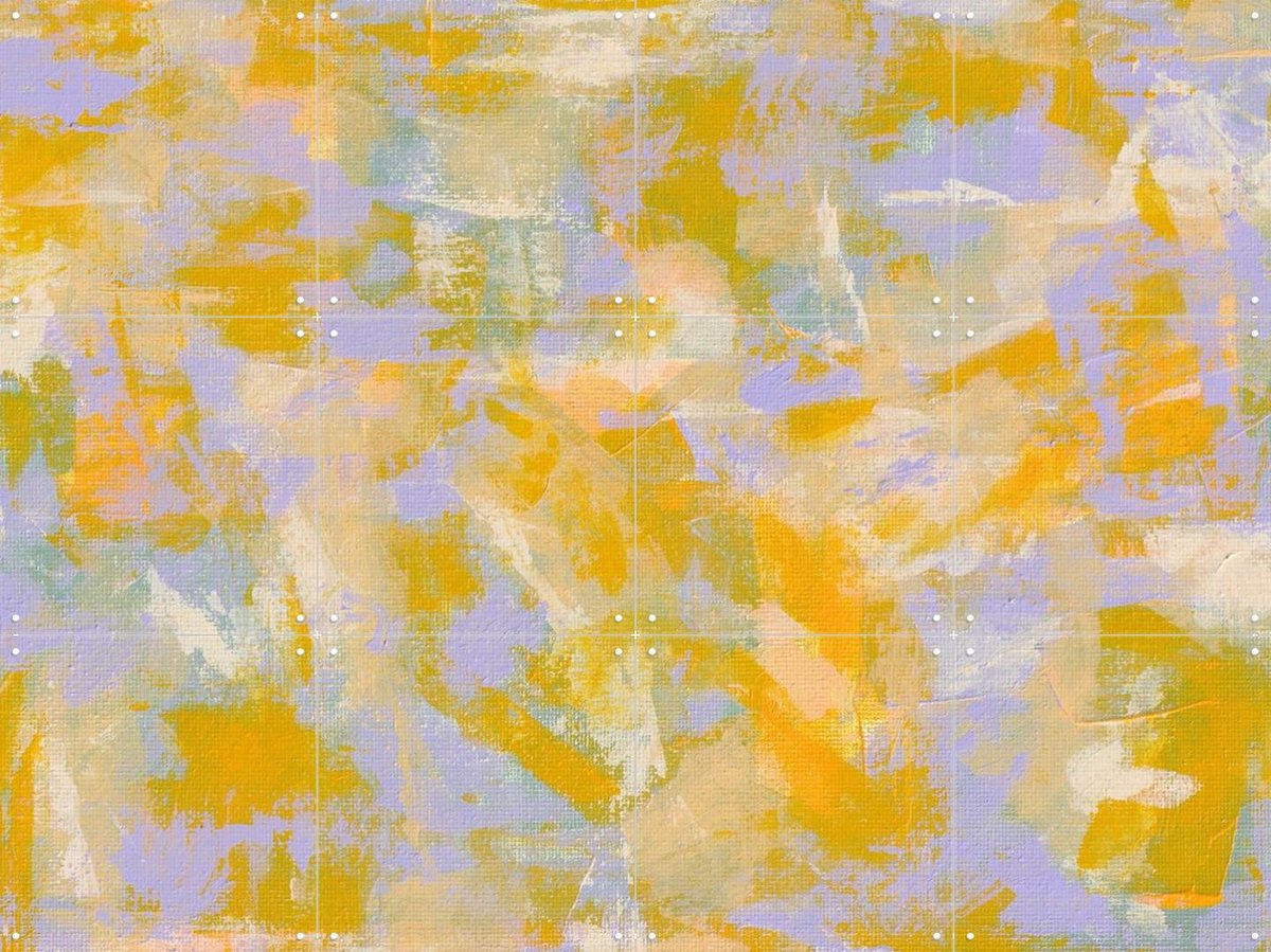 IXXI Aix en Provence, Studio Maren - 80 x 60 cm - Gratis ophangtool - Grote wanddecoratie en posters - Abstract, Kleurrijk, Kwaststreken, Speels