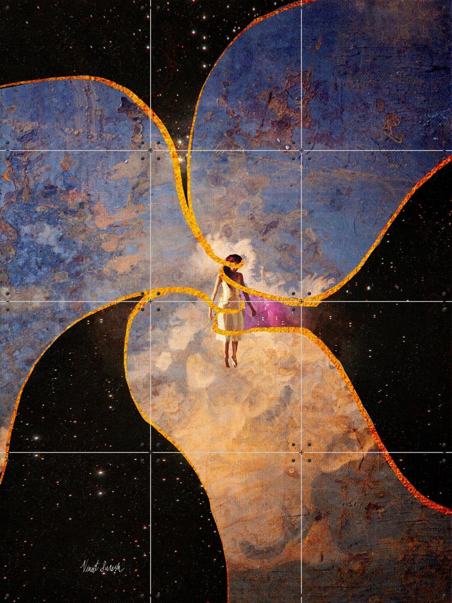 IXXI Between Heaven and Space, Vineet Suresh - 60 x 80 cm - Gratis ophangtool - Grote wanddecoratie en posters - Modern, Gemengde Technieken
