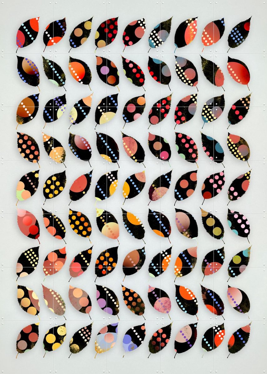 IXXI Autumn Souvenirs, Angelo Cerantola - 100 x 140 cm - Gratis ophangtool - Grote wanddecoratie en posters - Modern, Kleurrijk, Speels, Collage