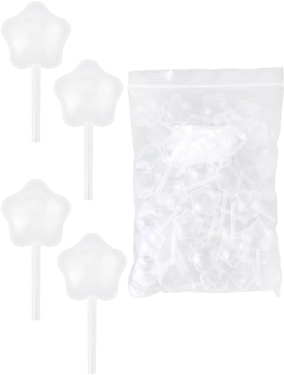50 stuks 4 ml dessertdruppels, plastic spuiten, heldere ster, kleine bakspuit, buis, oogdruppels, pipetten, houder voor essentiële oliën, vloeibaar, cupcake, dessert, eten, doe-het-zelf