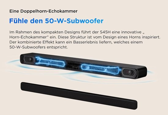 Soundbar - Luidspreker Audiobars - Film Kijken - Dolby Atmos - 2.0 Kanalen - Donker Titanium — afbeelding 5