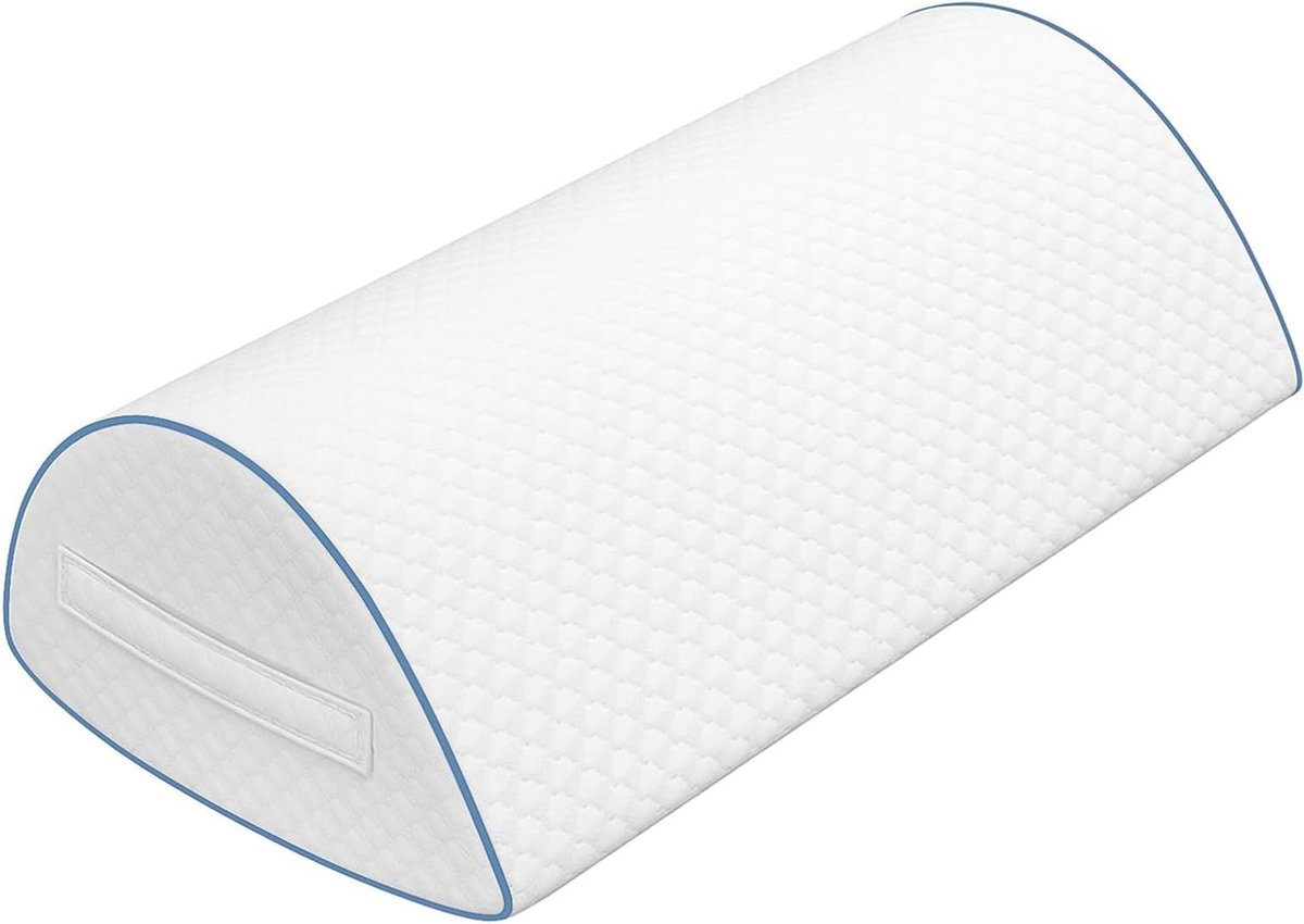 Kniekussen - Beensteun Kussen - Zijslapers Comfort - Ergonomisch Waterdrop Design - 36.4 x 23.2 x 13.9 cm - Wit