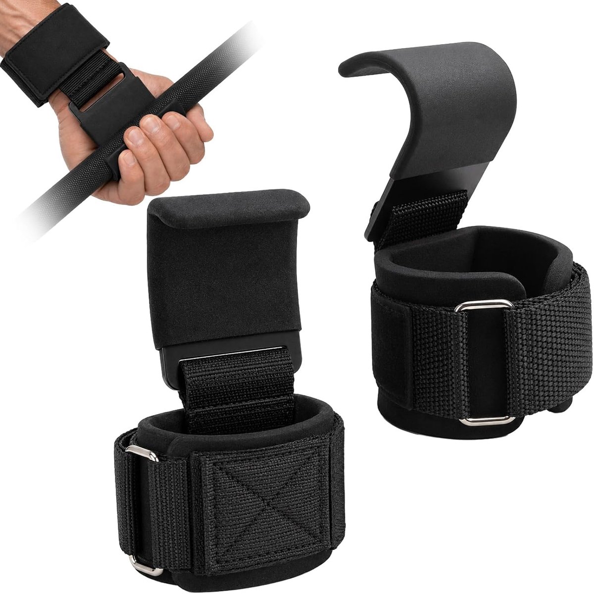 optrekhulp haken krachttraining polsbandages