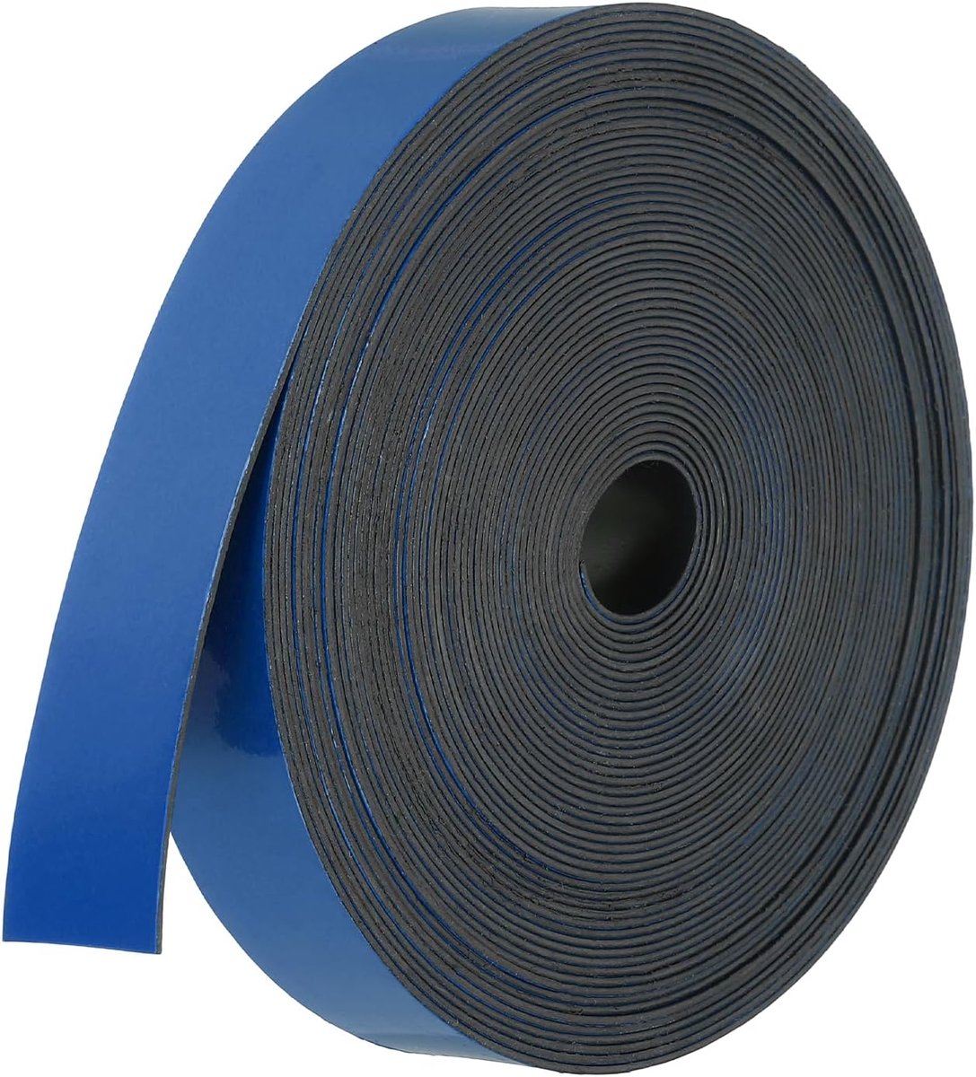 Magneetstrip rol, 33,8 ft x 7,75 inch koelkastmagneten tape flexibel beschrijfbaar droog wissen koelkast magneet sticker label met zelfklevende achtervel voor doe-het-zelf ambachtelijke
