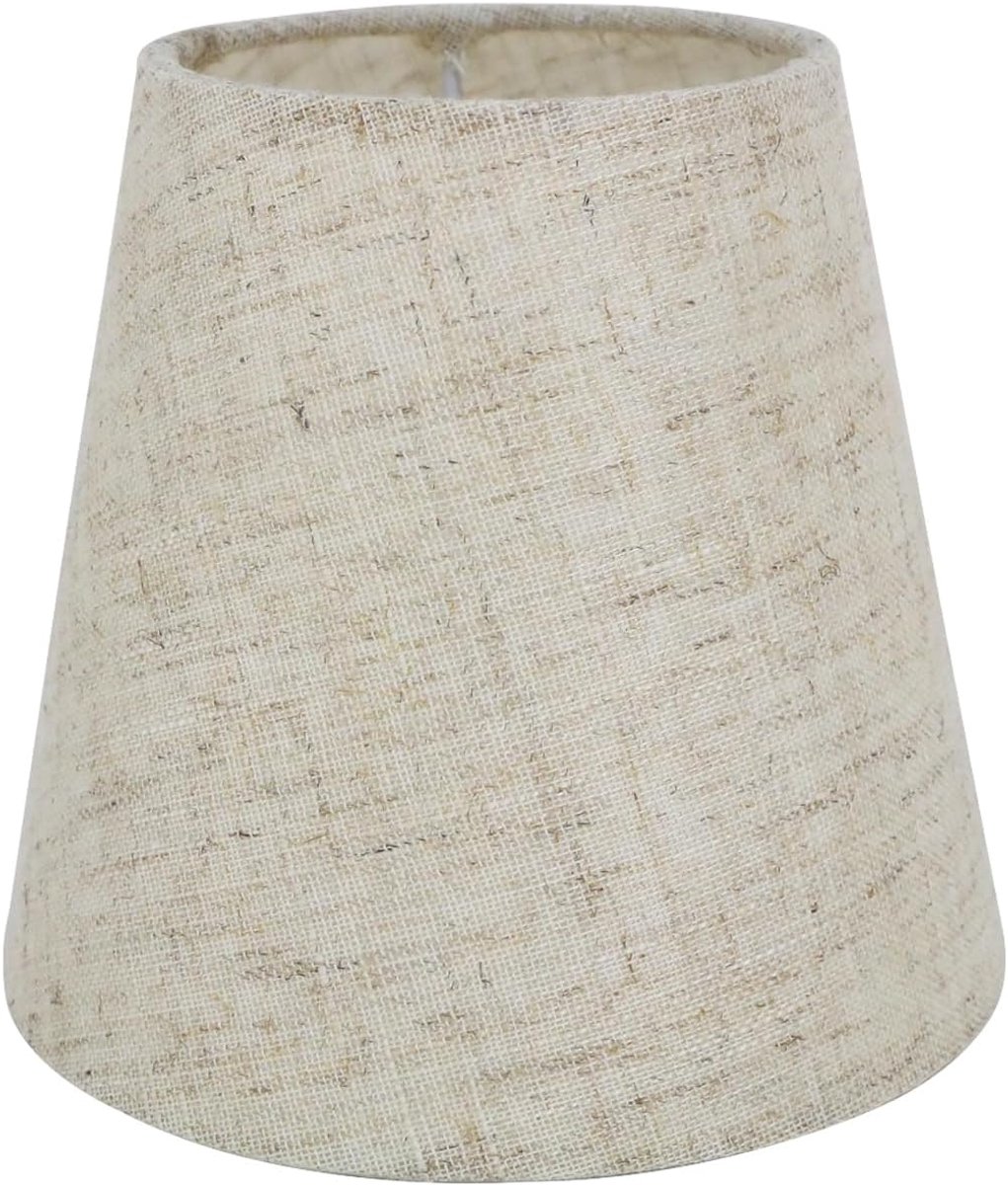 14 cm E14 Kleine Candal stoffen Kroonluchter Schaduw Wandkandelaar Tafellamp Schaduw, Linnen