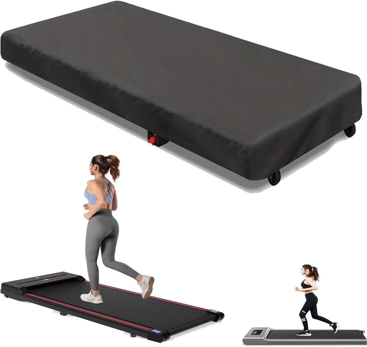 Pad loopbandafdekking van 420D Oxford-stof met trekkoord, stofdicht, waterdicht, duurzaam, 140 x 70 x 20 cm