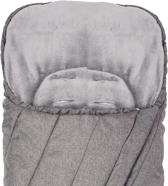 Baby Voetenzak - Kinderwagen Accessoire - Warm Blijven - Wind Waterafstotend - 95 x 45 cm - Grijs — afbeelding 4